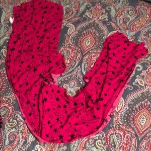 Pink & Black Star Scarf 🧣